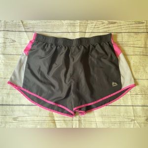 Reebok black/pink/ gray athletic shorts